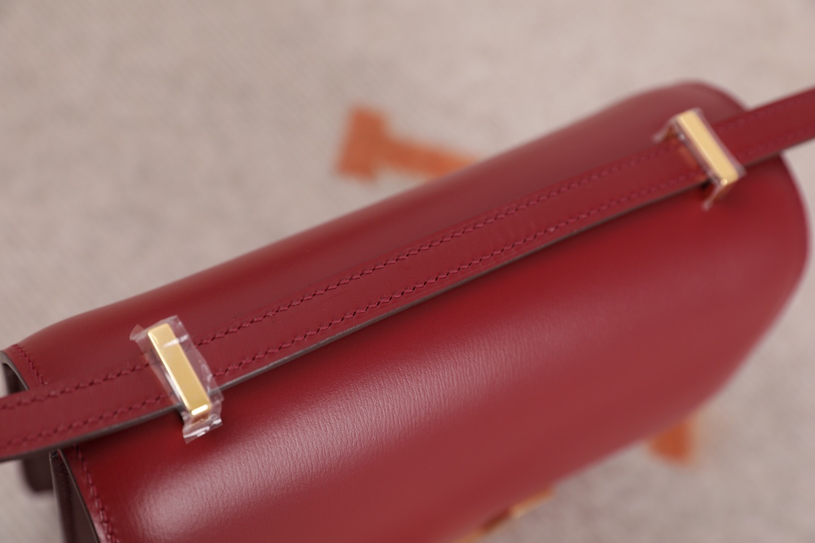 에르메스 콘스탄스18 보르도 레드 금장